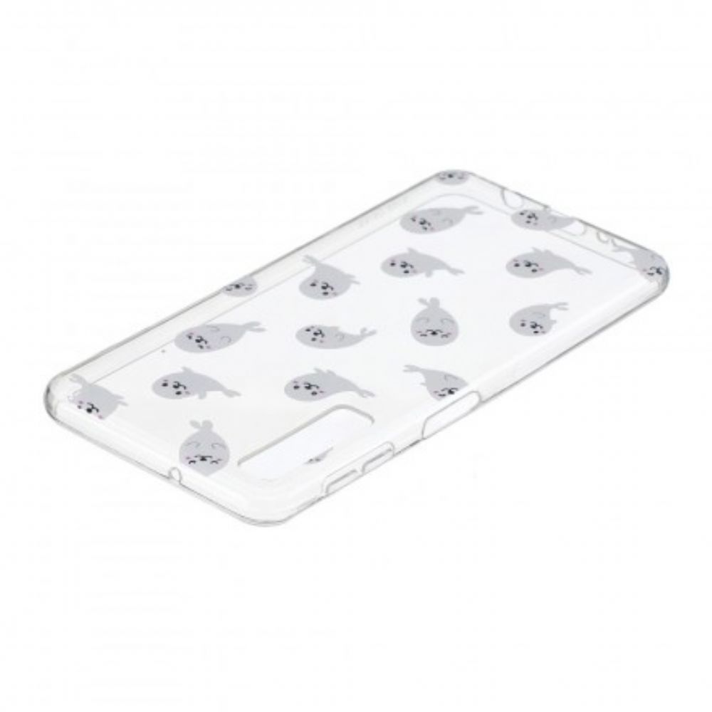 Hoesje voor Samsung Galaxy A7 Naadloze Zeeleeuwen Plezier