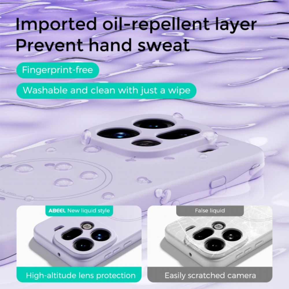 Cover Hoesje Oppo Find X9 5g Telefoonhoesje Abeel Vloeibare Siliconen Magsafe