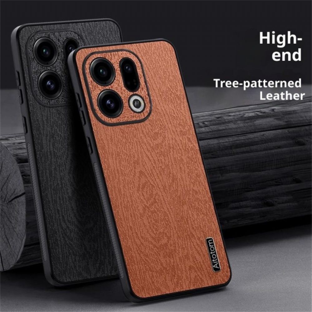 Cover Hoesje Oppo Find X9 5g Telefoonhoesje Houtstructuur