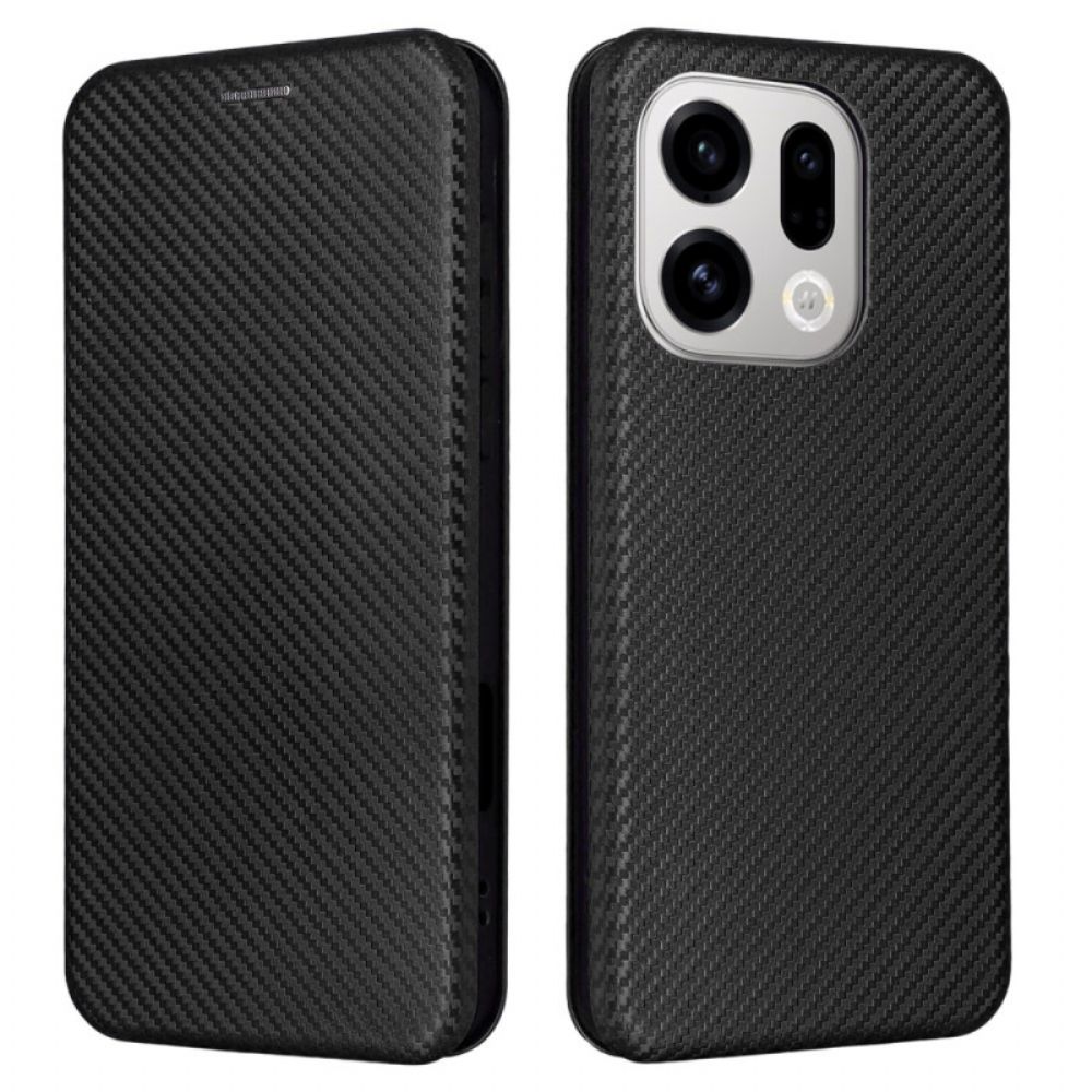 Folio-hoesje Oppo Find X9 5g Koolstofvezeltextuur