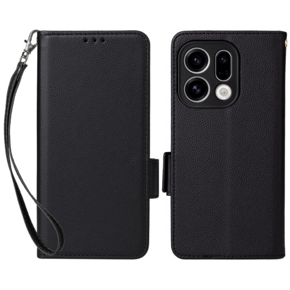 Folio-hoesje Oppo Find X9 5g Kunstleer Met Bandje