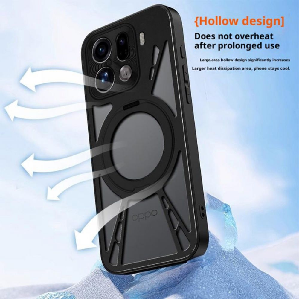 Hoesje Oppo Find X9 5g Draaibare Magnetische Houder En Warmteafvoer