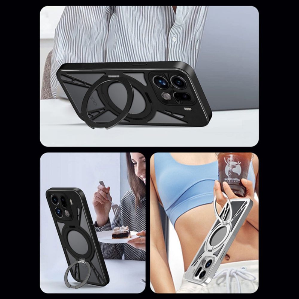 Hoesje Oppo Find X9 5g Draaibare Magnetische Houder En Warmteafvoer