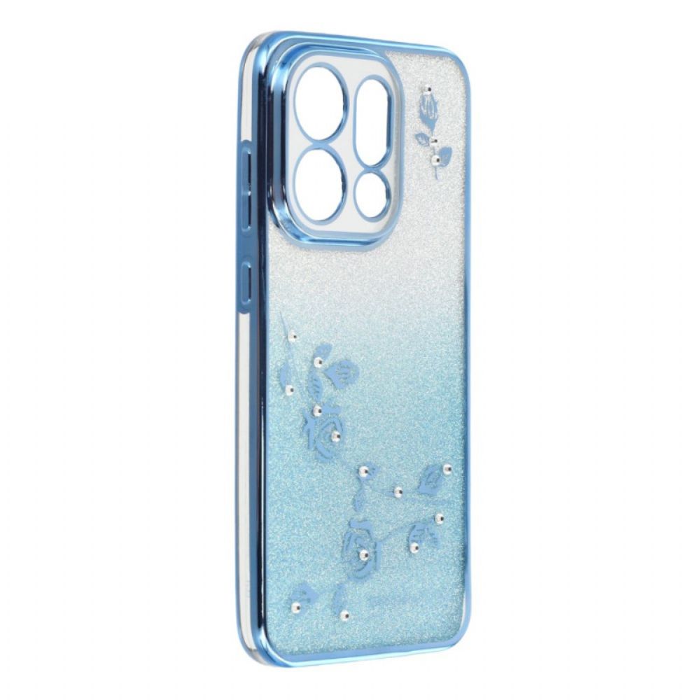 Hoesje Oppo Find X9 5g Kadem Bloemen En Strass Bandjes