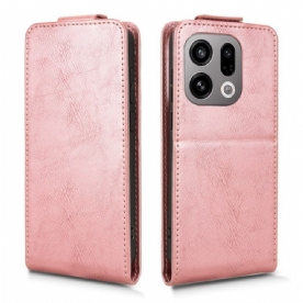 Leren Hoesje Voor Oppo Find X9 5g Verticale Klep