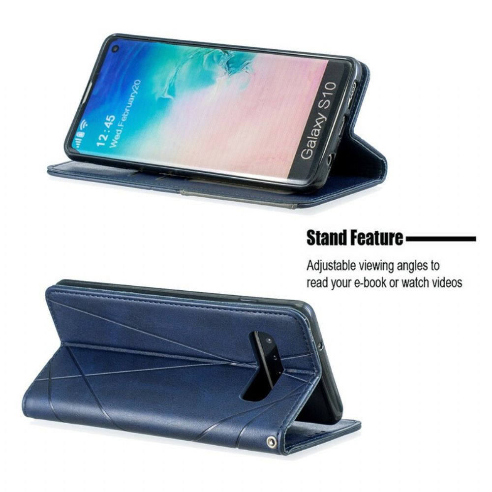 Bescherming Hoesje voor Samsung Galaxy S10 Folio-hoesje Artiestenstijl