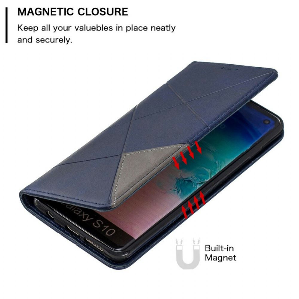 Bescherming Hoesje voor Samsung Galaxy S10 Folio-hoesje Artiestenstijl