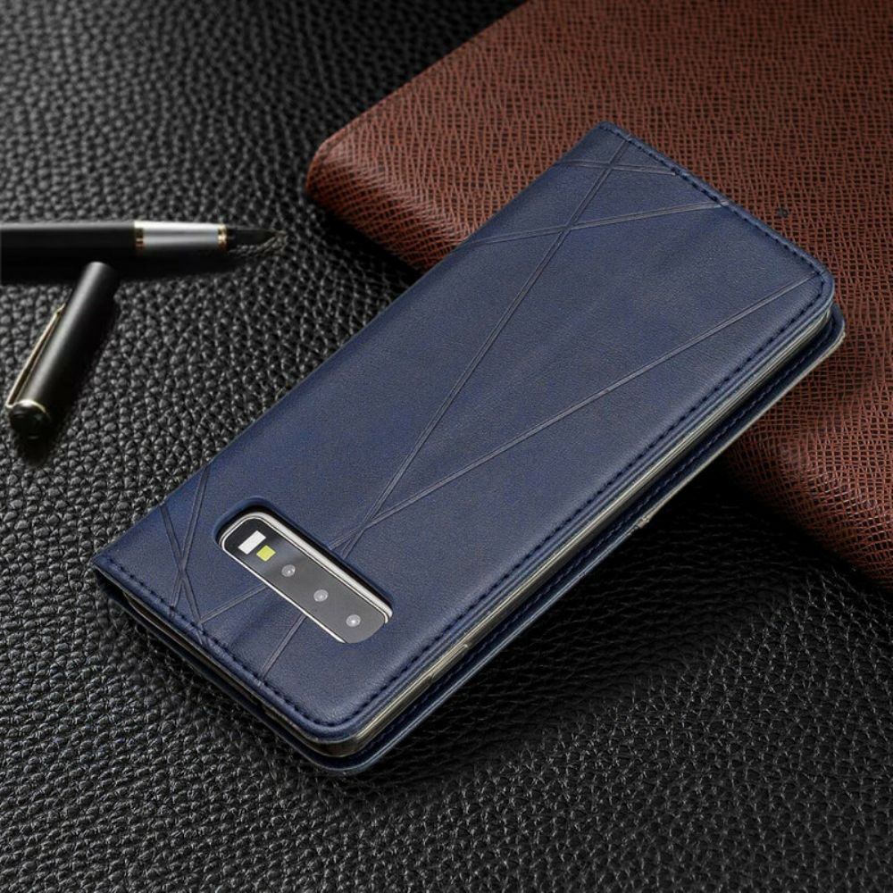 Bescherming Hoesje voor Samsung Galaxy S10 Folio-hoesje Artiestenstijl