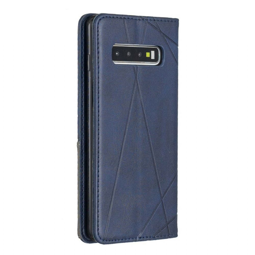 Bescherming Hoesje voor Samsung Galaxy S10 Folio-hoesje Artiestenstijl