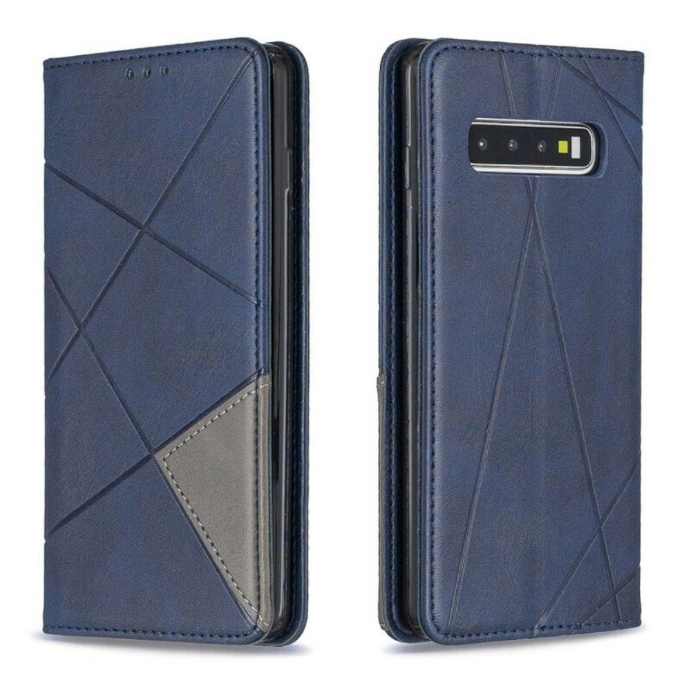 Bescherming Hoesje voor Samsung Galaxy S10 Folio-hoesje Artiestenstijl