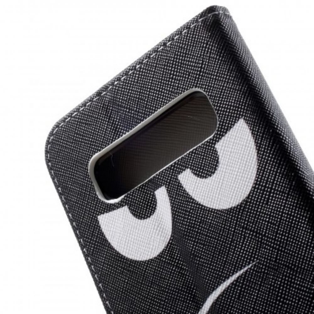 Folio-hoesje voor Samsung Galaxy S10 Raak Mijn Telefoon Niet Aan