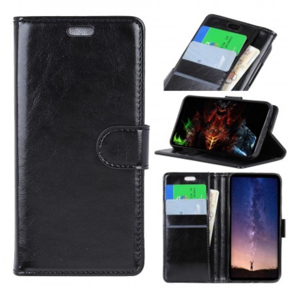 Leren Hoesje voor Samsung Galaxy S10 Glanzend Leereffect