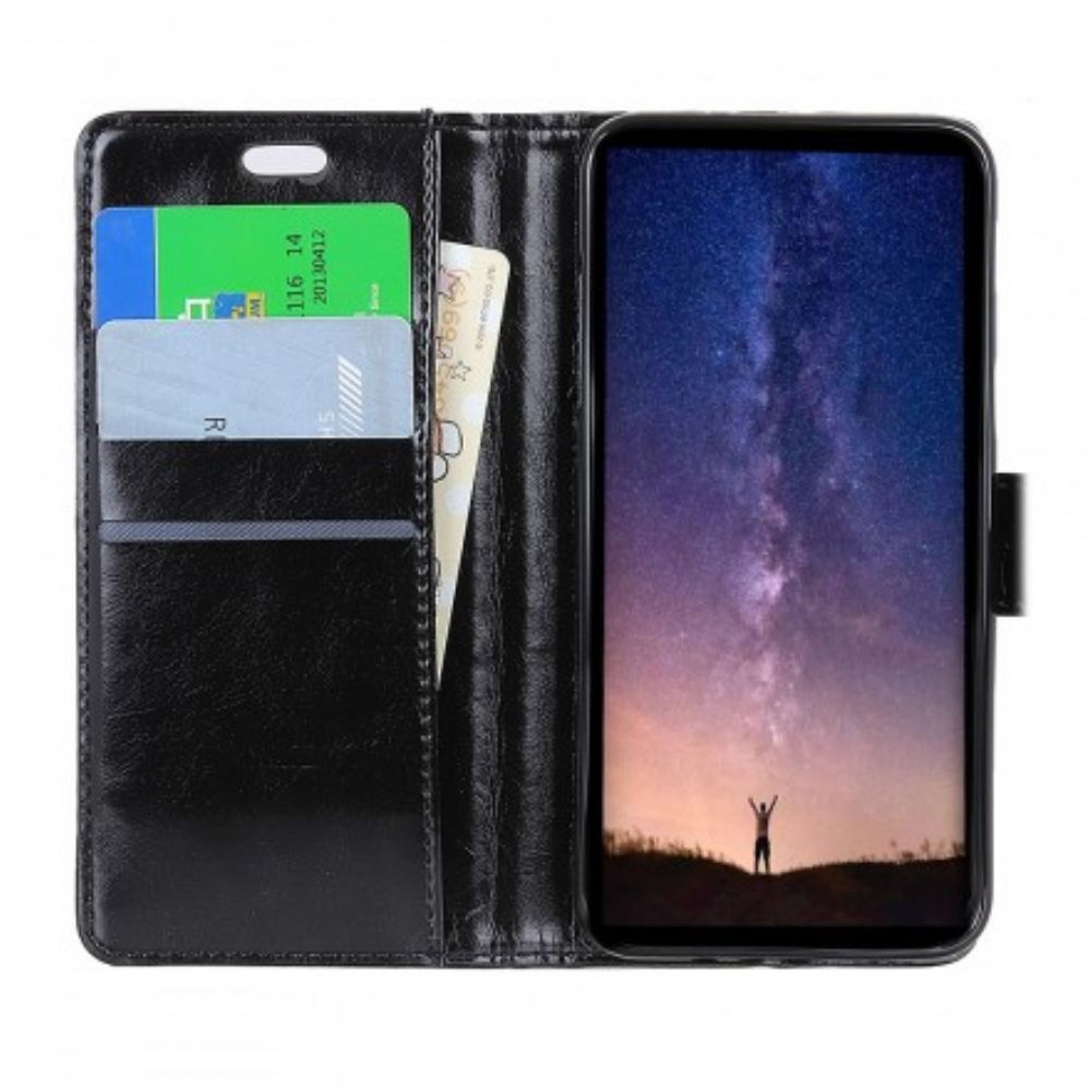 Leren Hoesje voor Samsung Galaxy S10 Glanzend Leereffect
