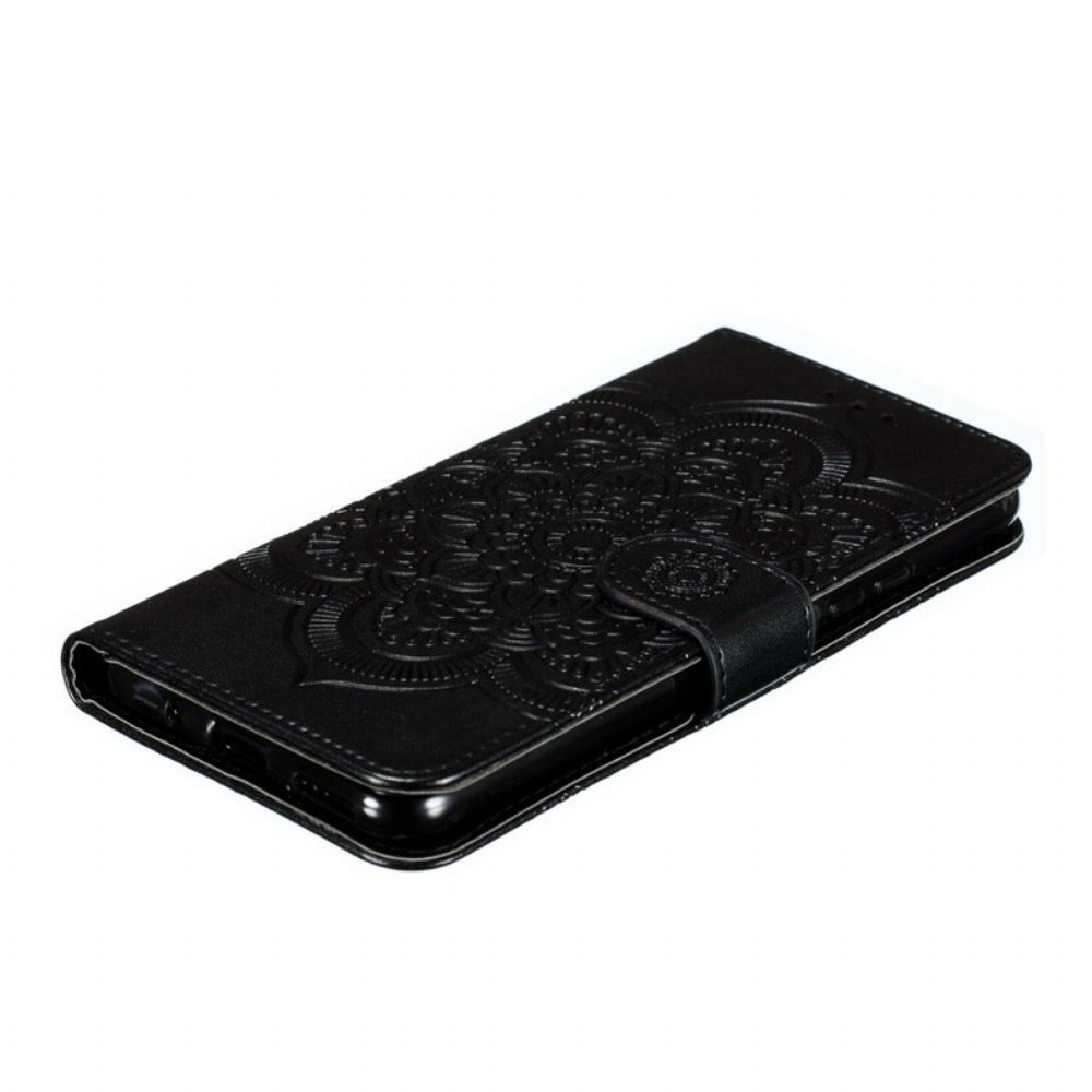 Leren Hoesje voor Honor 20 Pro Met Ketting Mandala Met Volledige Riem