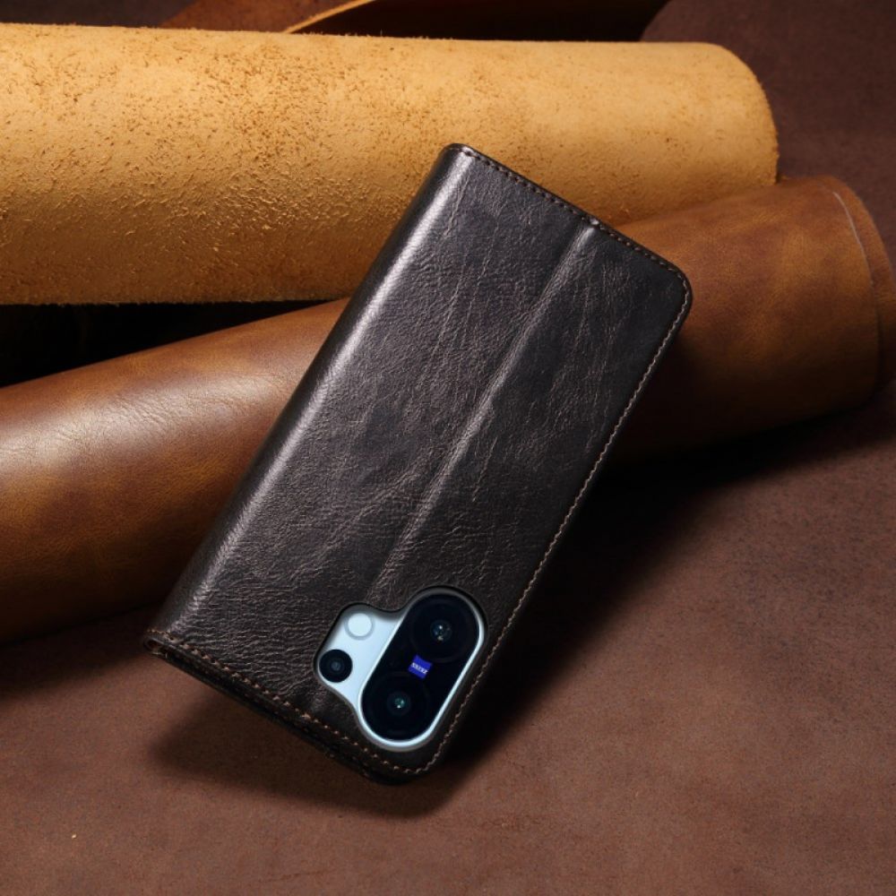 Folio-hoesje Voor Vivo X200 Fe Gewaxt Imitatieleer