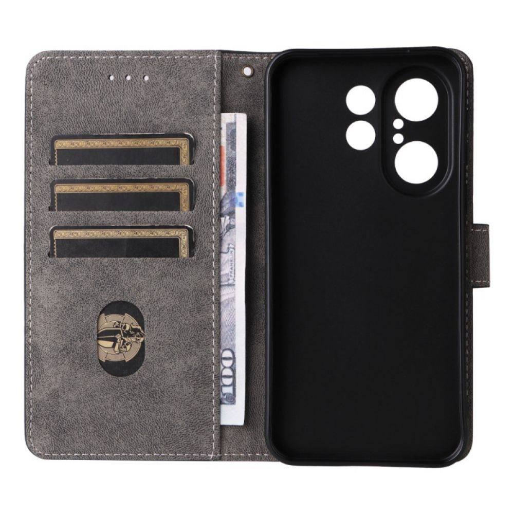 Leren Hoesje Vivo X200 Fe Suède-effect Bandje Bescherming Hoesje