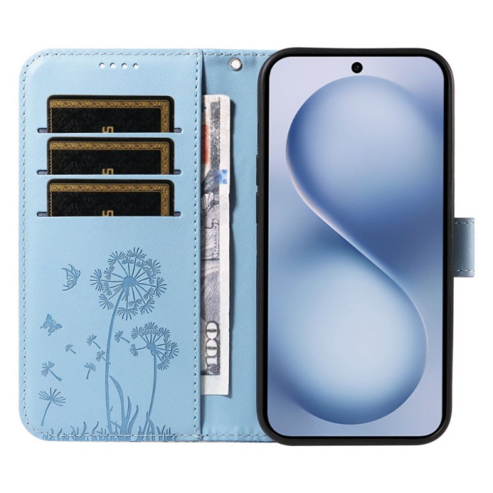 Leren Hoesje Voor Vivo X200 Fe Paardenbloembandje