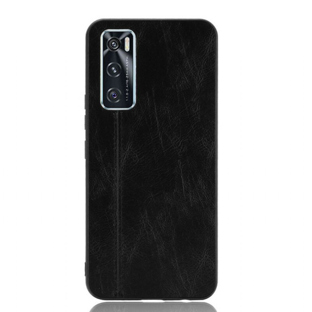 Hoesje voor Vivo Y70 Stijl Lederen Stiksels