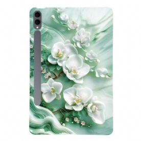 Hoesje Samsung Galaxy Tab S11 Ultra Jadebloemen