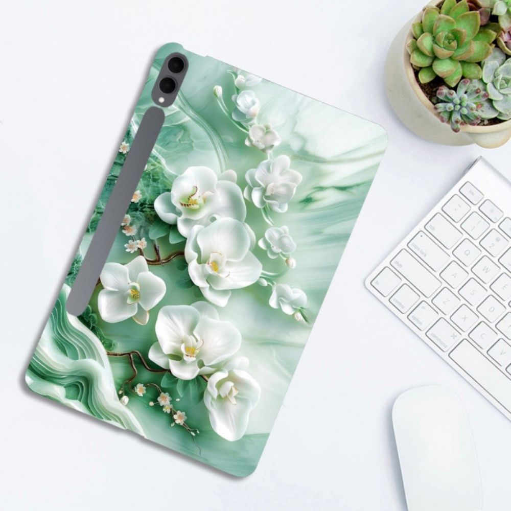 Hoesje Samsung Galaxy Tab S11 Ultra Jadebloemen