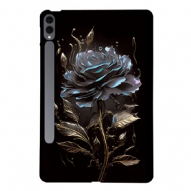 Hoesje Samsung Galaxy Tab S11 Ultra Zwarte Roos