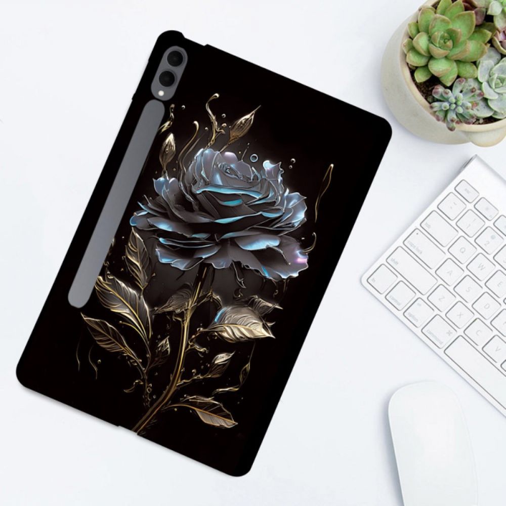 Hoesje Samsung Galaxy Tab S11 Ultra Zwarte Roos