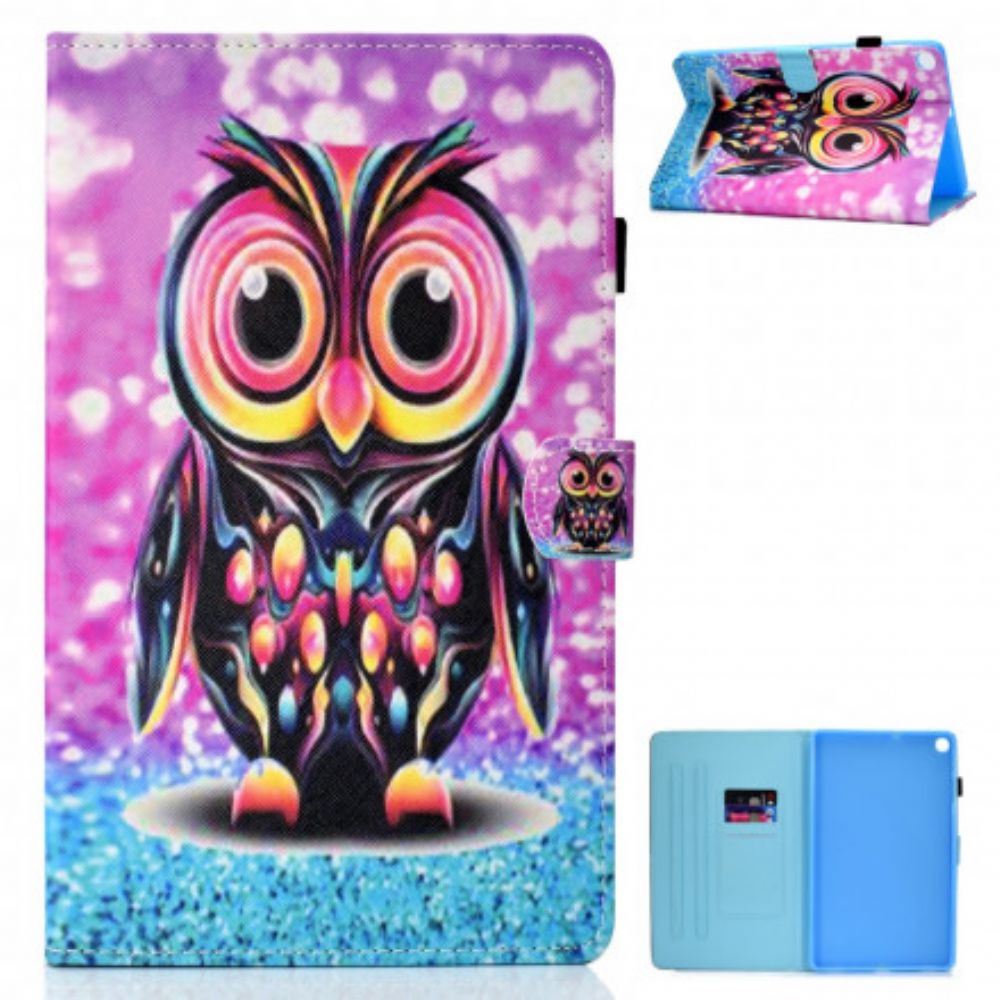 Flip Case voor Samsung Galaxy Tab A7 Uil Splitsen