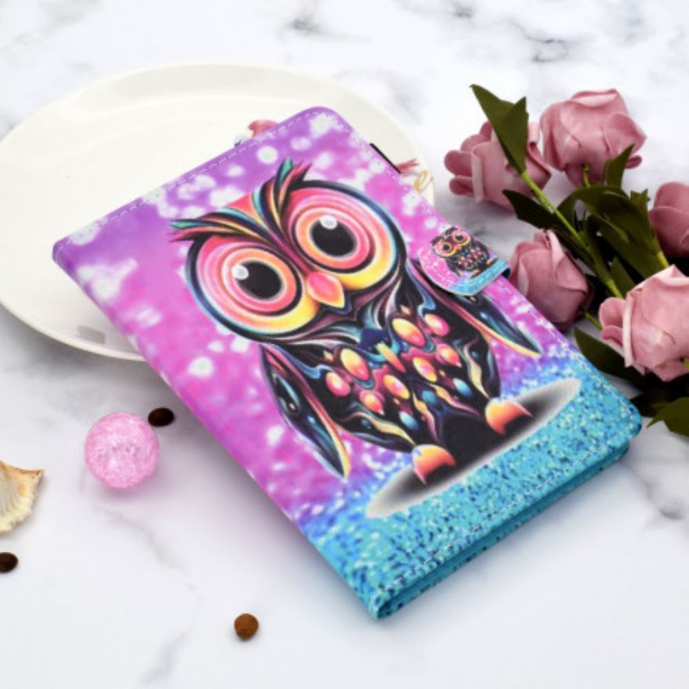 Flip Case voor Samsung Galaxy Tab A7 Uil Splitsen