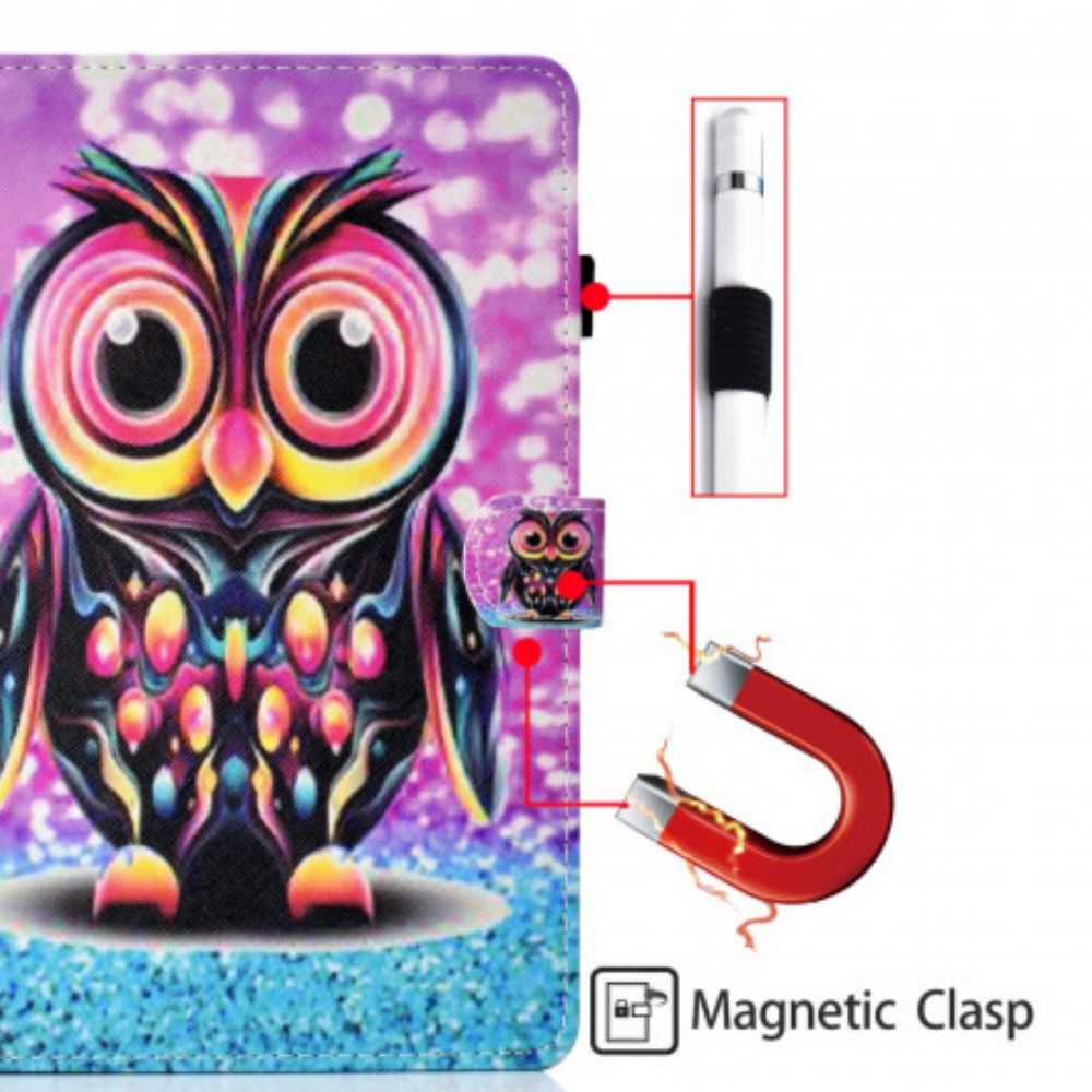 Flip Case voor Samsung Galaxy Tab A7 Uil Splitsen