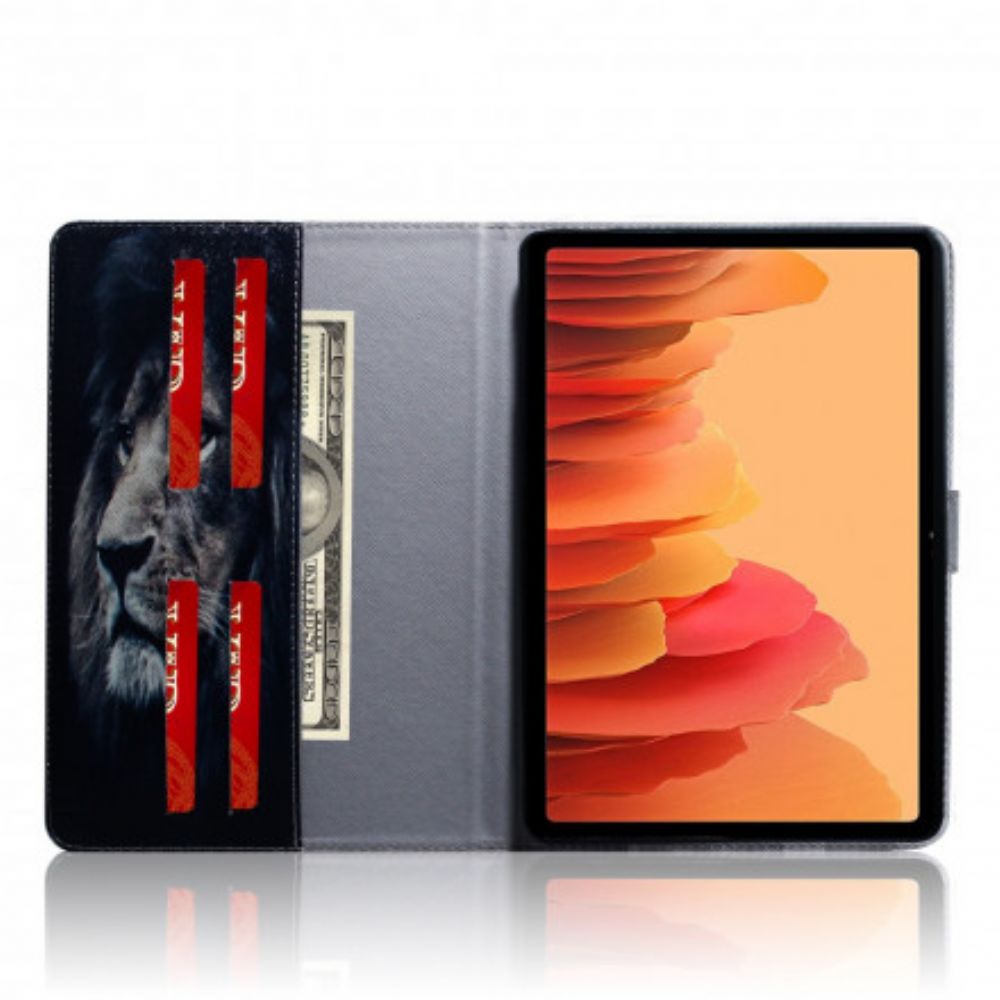 Folio-hoesje voor Samsung Galaxy Tab A7 Leeuwenkop