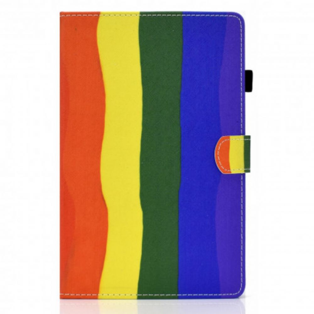 Leren Hoesje voor Samsung Galaxy Tab A7 Kleurrijk