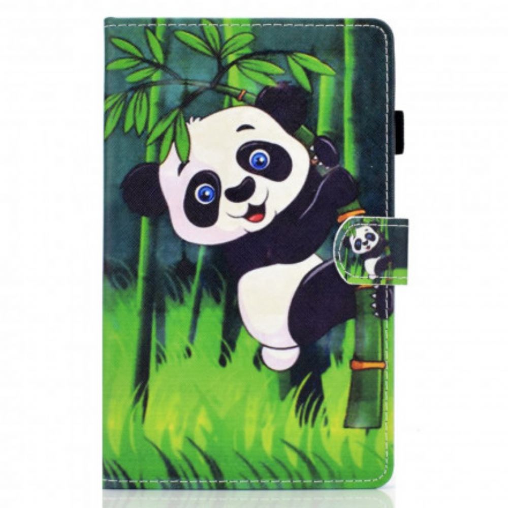 Leren Hoesje voor Samsung Galaxy Tab A7 Panda