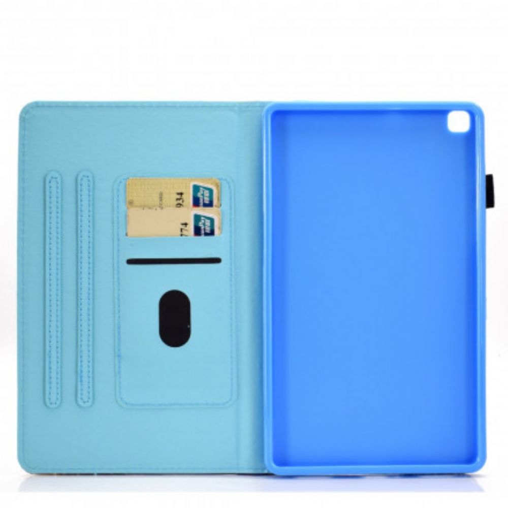 Leren Hoesje voor Samsung Galaxy Tab A7 Panda