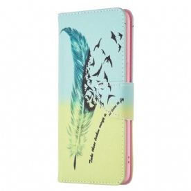 Folio-hoesje voor Oppo Find X5 Veren