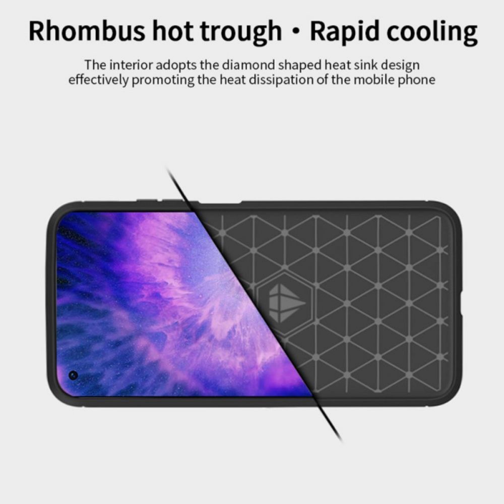 Hoesje voor Oppo Find X5 Mofi Geborstelde Koolstofvezel