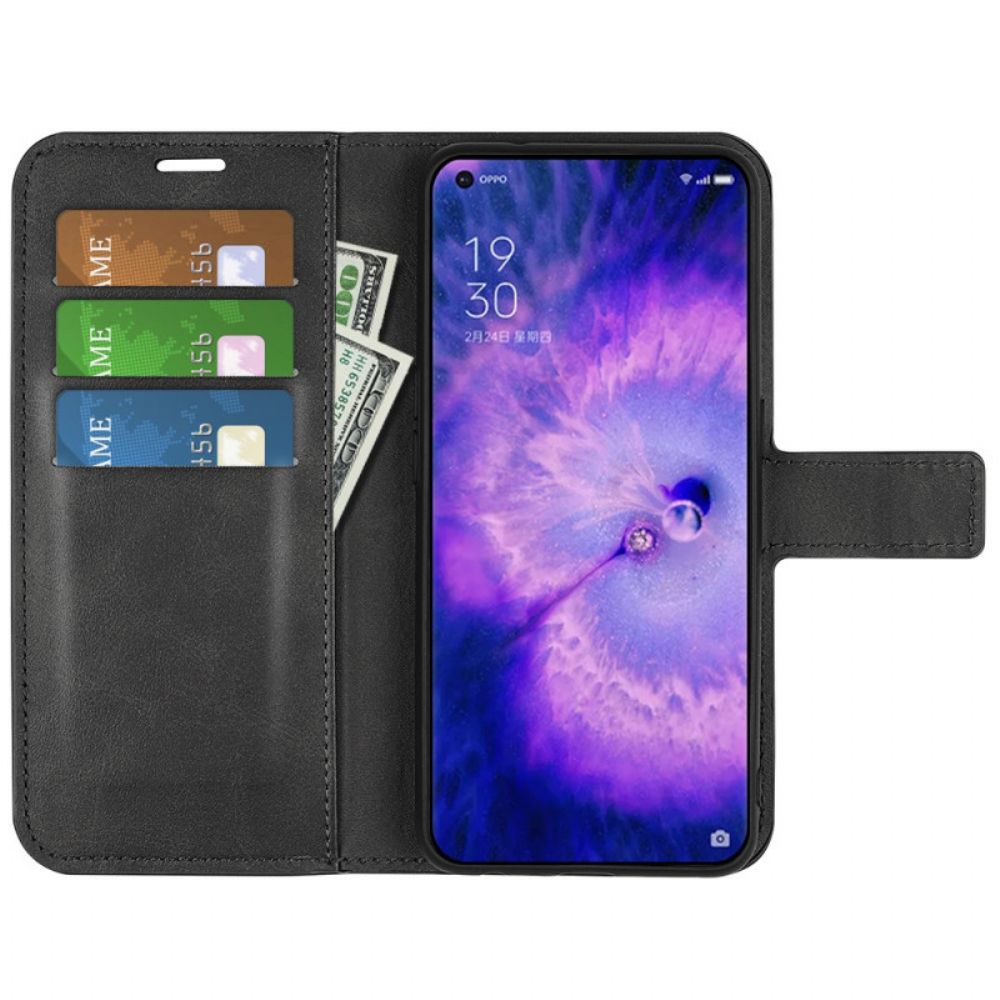Leren Hoesje voor Oppo Find X5 Extreem Slank Leereffect