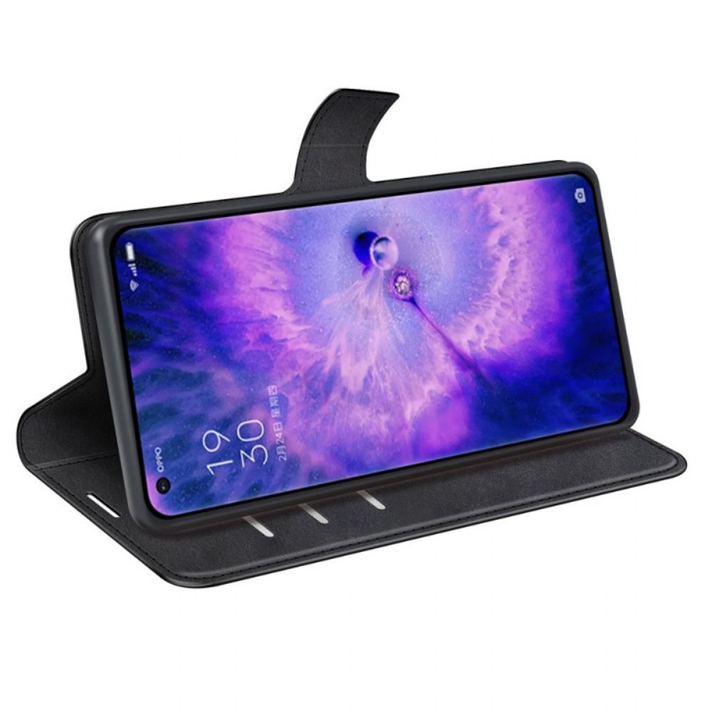 Leren Hoesje voor Oppo Find X5 Extreem Slank Leereffect