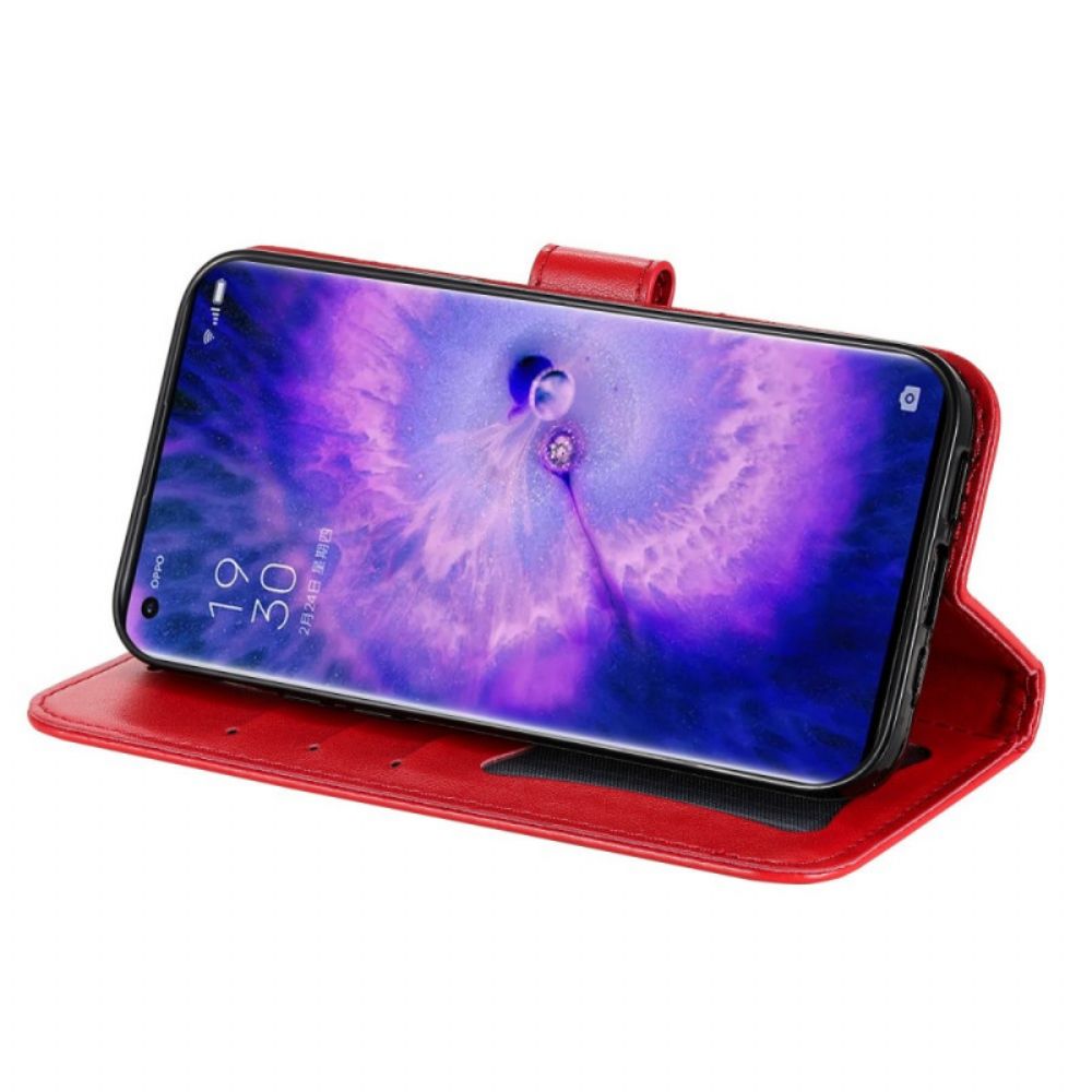 Leren Hoesje voor Oppo Find X5 Met Ketting Band Mandala
