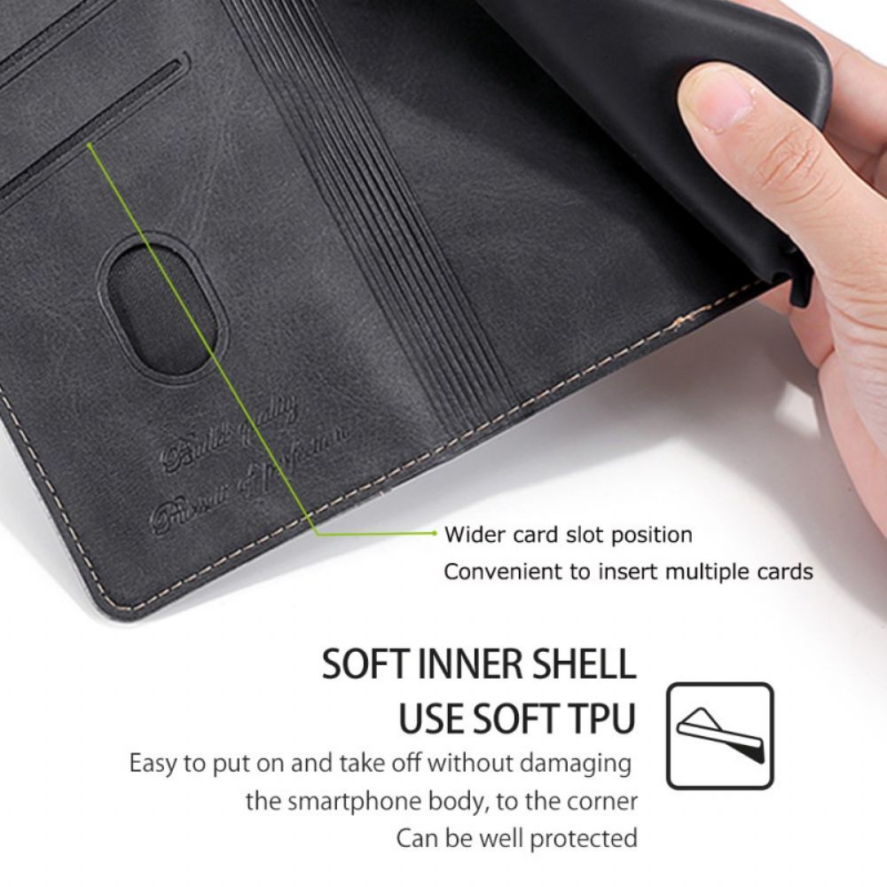 Flip Case Leren Realme 12 Plus 5g Tweekleurige Dubbele Sluiting