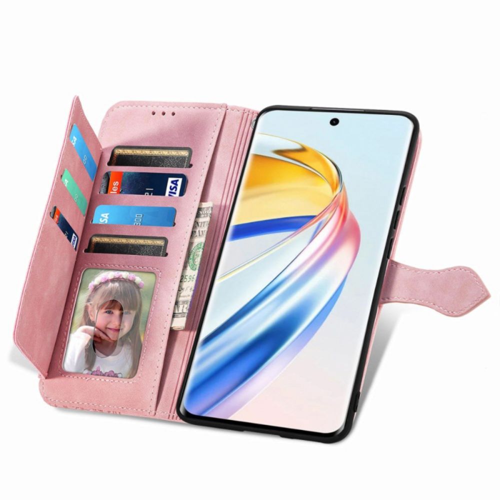 Folio-hoesje Honor X9b / Magic 6 Lite Bloemmotief Met Riem