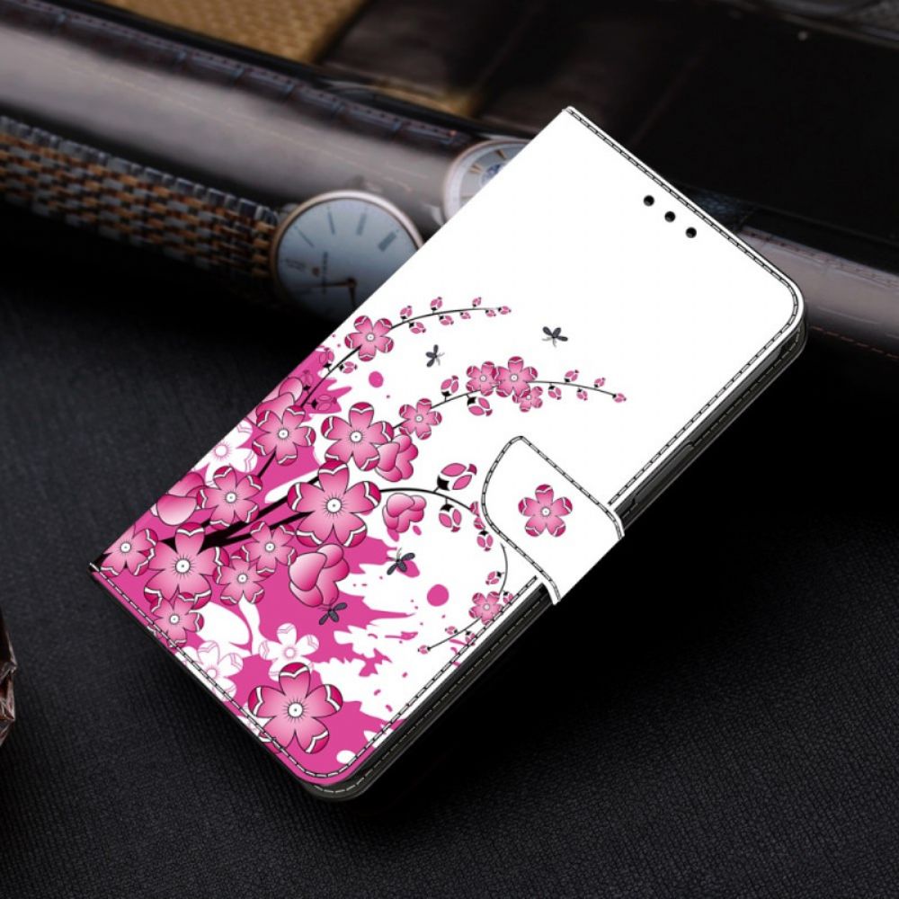 Folio-hoesje Honor X9b / Magic 6 Lite Telefoonhoesje Bloemenwijnstok