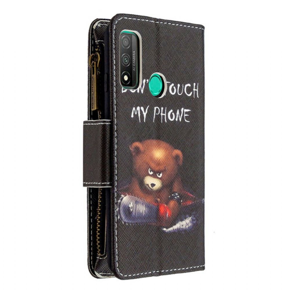 Folio-hoesje voor Huawei P Smart 2020 Beerzak Met Rits