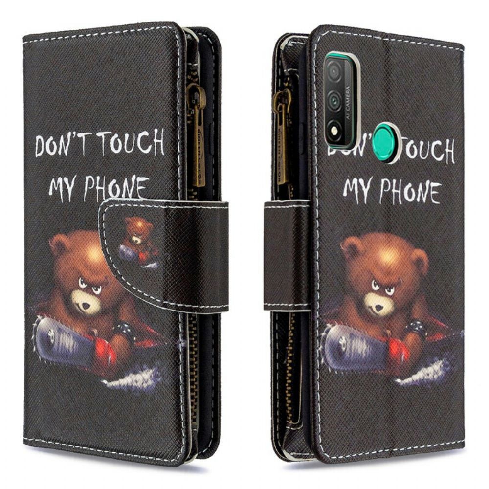 Folio-hoesje voor Huawei P Smart 2020 Beerzak Met Rits