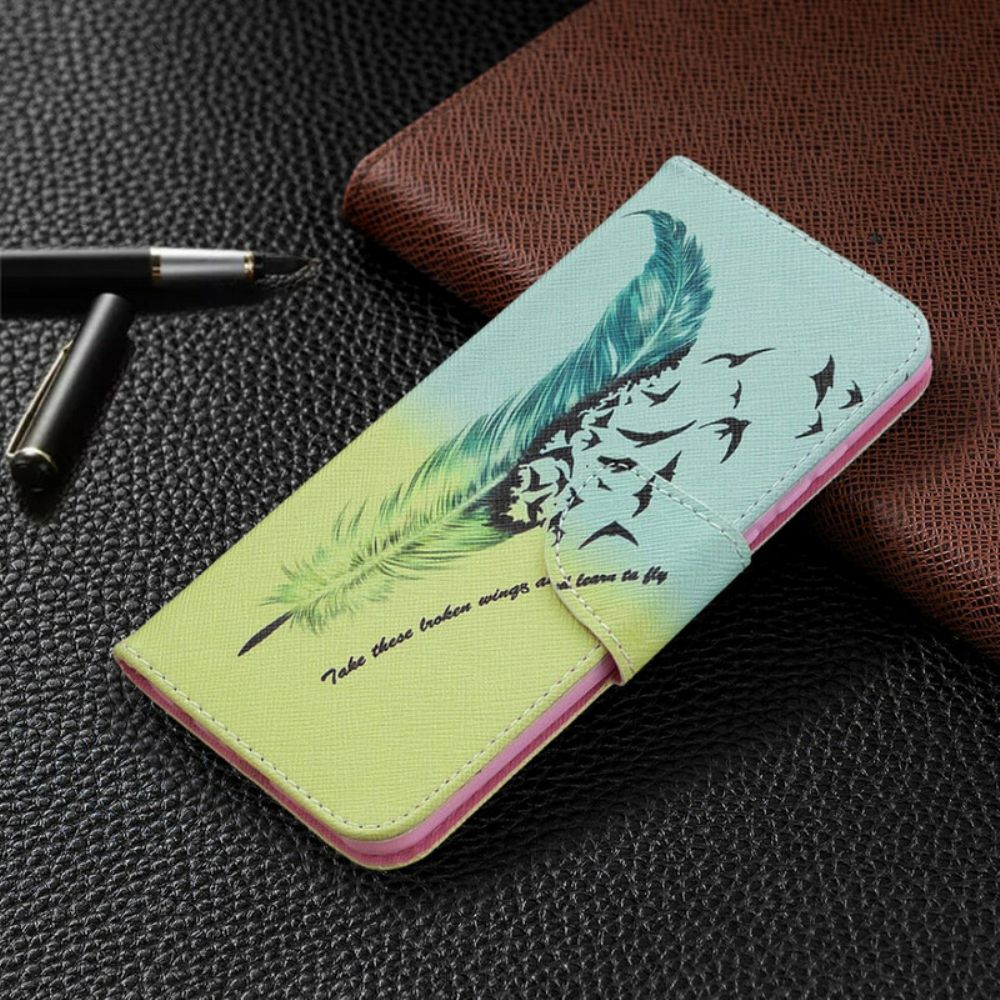 Folio-hoesje voor Huawei P Smart 2020 Leren Vliegen