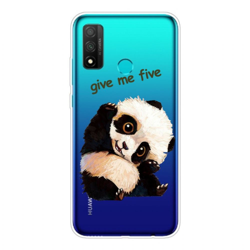 Telefoonhoesje voor Huawei P Smart 2020 Transparante Panda Give Me Five