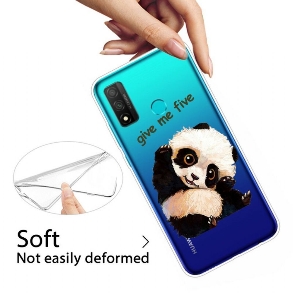 Telefoonhoesje voor Huawei P Smart 2020 Transparante Panda Give Me Five