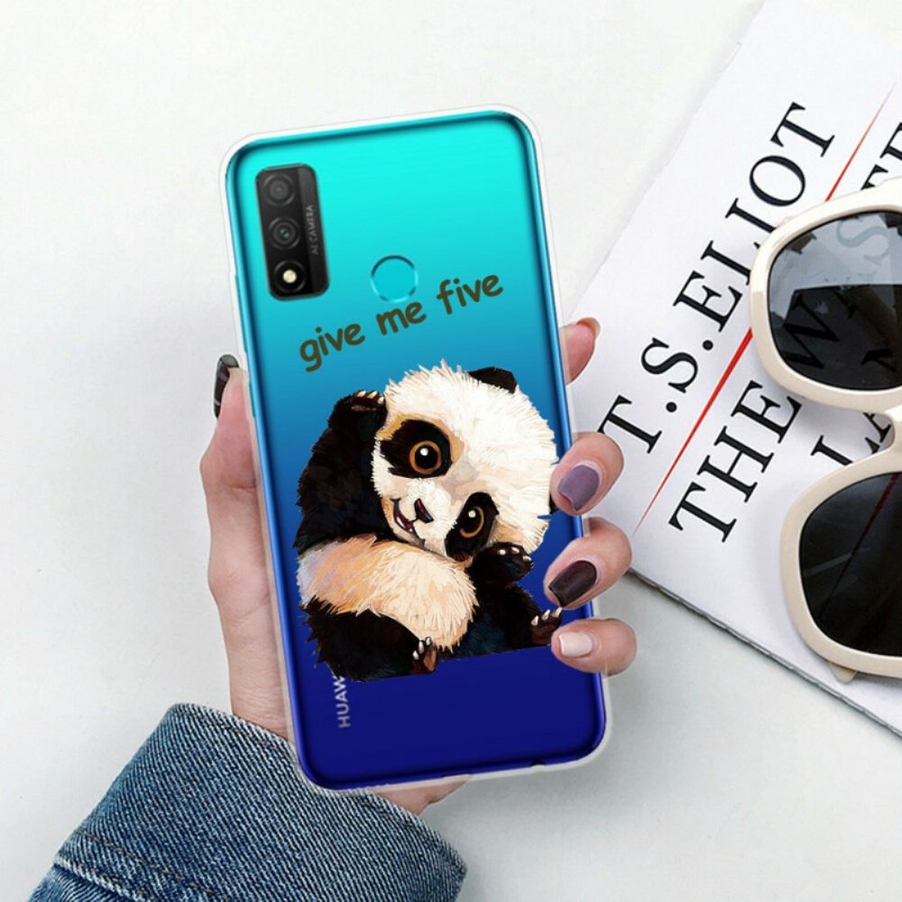 Telefoonhoesje voor Huawei P Smart 2020 Transparante Panda Give Me Five