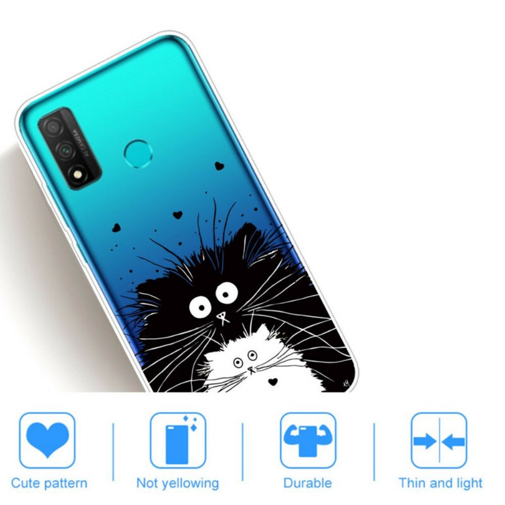 Telefoonhoesje voor Huawei P Smart 2020 Transparante Verraste Katten