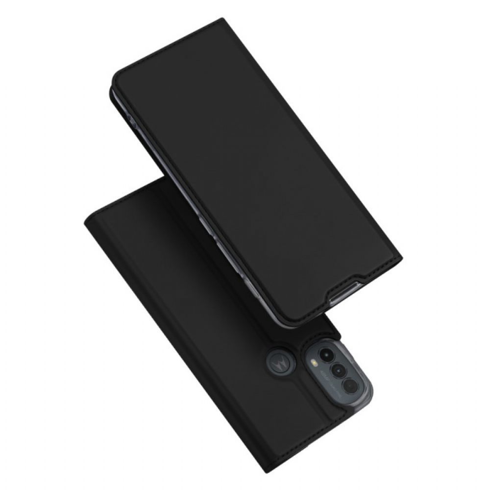 Bescherming Hoesje voor Moto E40 / E30 / E20 Folio-hoesje Dux Ducis Pro-skin