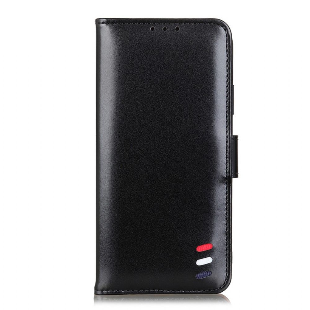 Folio-hoesje voor Moto E40 / E30 / E20 Driekleurig Leereffect